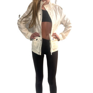 Wet Seal Jacket Military Tactical Woman Sz S Safari Utility Retro Australian Y2k